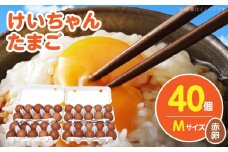 けいちゃんたまご　赤　Mサイズ　40個 C01207