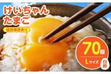 けいちゃんたまご　白　Lサイズ 　70個 C00707
