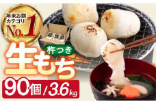 【順次発送】築上町産 本格 杵つき 生もち 90個 (10個×9パック)《築上町》【アルク農業サービス合同会社】 餅 お餅 もち [ABAB002] 14000円