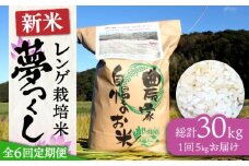 【全6回定期便】レンゲ栽培米 夢つくし 5kg 【2025年10月以降順次発送】《築上町》【久楽農園】 [ABAT004] 精米 お米 こめ 白米 ご飯