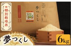 【先行予約・令和7年産新米】特別栽培米 夢つくし 6kg 《築上町》【Nouhan農繁】 [ABAU013] 精米 米 ご飯 ごはん こめ コメ 12000円