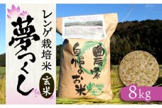 【先行予約】レンゲ栽培米  夢つくし －玄米－（8kg） 【2025年10月以降順次発送】《築上町》【久楽農園】 [ABAT003] 玄米 お米 こめ コメ ご飯 12000円
