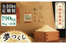 【全10回定期便】【先行予約・令和7年産】特別栽培米 夢つくし 9kg 《築上町》【Nouhan農繁】[ABAU041] 精米 米 ご飯 ごはん こめ コメ 154000円