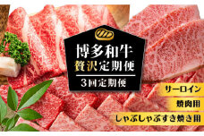 【3回定期便】博多和牛 贅沢定期便 《築上町》【株式会社MEAT PLUS】 [ABBP115] 38000円