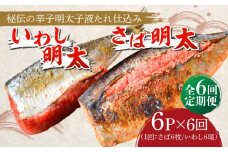 【全6回定期便】さば明太6枚・いわし明太6尾セット《築上町》【株式会社マル五】 [ABCJ082] 98000円