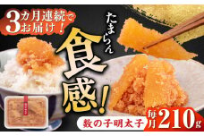 【全3回定期便】数の子明太子210g《築上町》【株式会社マル五】 [ABCJ090] 28000円