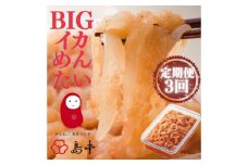 【全3回定期便】辛子明太子の島本・BIGイカめんたい400ｇ《築上町》【株式会社島本食品】 [ABCR066] 37000円