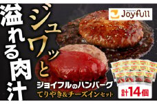 ジョイフル ハンバーグ スペシャル 詰め合わせ 2種 14個 セット《築上町》【株式会社　ジョイフル】 [ABAA070] 10000円