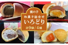 【老舗の菓子屋 鹿の子】和菓子 詰め合わせ「いろどり」4種 9個《築上町》【有限会社 御菓子司 鹿の子】 [ABAC011]