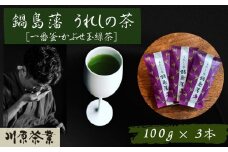 嬉野茶　かぶせ玉緑茶１００ｇ×３本（A6305-08）
