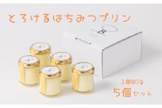 とろけるはちみつプリン 5個セット［A0080-0001］