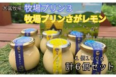 【期間限定】大富牧場『牧場プリン３』&『牧場プリンさがレモン』セット［A016203］