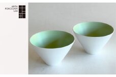 【有田焼/ARITA PORCELAIN LAB(アリタポーセリンラボ)】パールグリーン・ペア小鉢・小飯碗［A0178-0006］