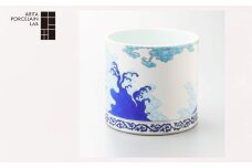 【有田焼/ARITA PORCELAIN LAB(アリタポーセリンラボ)】JAPAN BLUE 青海波龍文・冷酒クーラー［A0178-0009］