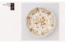 【有田焼/ARITA PORCELAIN LAB(アリタポーセリンラボ)】ゴールド龍鳳凰紋・輪花盛鉢［A0178-0015］