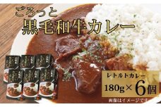 ごろっと黒毛和牛カレー180g×6個セット［A0161-0006］