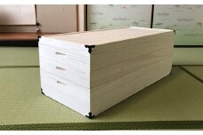 桐たんす 着物収納の定番 総桐衣装ケース3段：B650-005