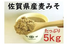 佐賀県産　麦みそ5kg：B220-019