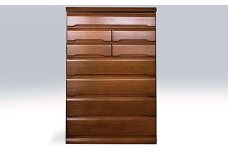 100HC無垢材使用チェスト蓮（BR）【諸富家具】：C193-002