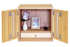 メモリアルボックス虹L（4枚戸）【諸富家具】：B845-002
