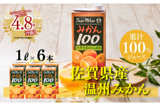 さがみかん100 1L×6本：B110-051