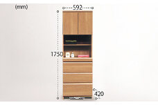 60幅サニタリー隙間収納（NA）【諸富家具】：C150-041