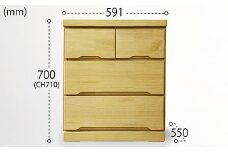 60-3LCD奥深 押入れ収納（NA）【諸富家具】：B850-011