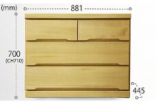 90-3LC収納家具（NA）【諸富家具】：C113-012