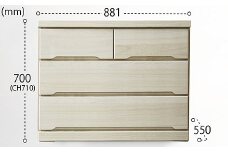 90-3LCD奥深 押入れ収納（白）【諸富家具】：C120-024