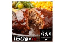 佐賀牛入りがばいハンバーグ10個：B160-011