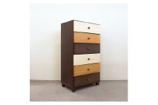 60チェスト6段マルーンⅡ【諸富家具】：C106-020