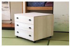 桐たんす 総桐押入収納ワイド3段 ROT-3：C139-014