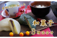 原料こだわり 人気の和菓子3点詰め合わせセット（冷凍）：B140-060