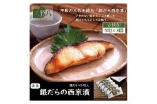 【定期便3回】銀だらづくし（西京漬詰合せ5切）：B690-003