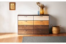 チェスト 120cm幅4段 ルコッタ【諸富家具】：C142-004