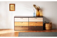 チェスト 120cm幅3段 ルコッタ【諸富家具】：C124-003