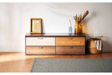 チェスト 120cm幅2段 ルコッタ【諸富家具】：B920-004
