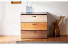 チェスト 60cm幅3段 ルコッタ【諸富家具】：B790-011