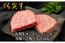 佐賀牛”厚切り”サーロインステーキ 250g×2枚：B335-008