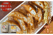 佐賀産「肥前さくらポーク」を100％使用した餃子2Pセット（合計36個）：B125-025