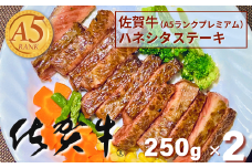佐賀牛(A5ランクプレミアム) ハネシタステーキ 250g×2枚：B250-008