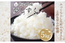 【新米】令和7年産 佐賀県産 夢しずく 5kg 農家直送 お米 コメ こめ：B180-063