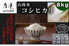 【令和6年産】山間米 コシヒカリ 1kg×8袋(合計8kg) 唐津 七山