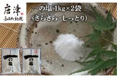 唐津 一の塩 1kg×2袋 (さらさら・しっとり) 調味料 料理 しお ソルト