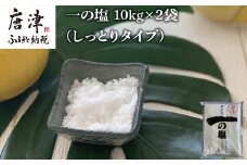 唐津 一の塩 10kg×2袋 (しっとりタイプ) 調味料 料理 しお ソルト