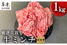 【2月より順次発送】厳選佐賀牛 牛ミンチ 250g×4(合計1kg) 佐賀牛100％使用！ご家庭でお好きな料理に大変身！ハンバ－グ ミートソース そぼろ 小分け ひき肉