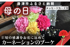 母の日ギフト お母さんありがとう！カーネーションのブーケ お祝い 記念日 フラワーギフト「母の日」Hahanohi