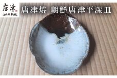 唐津焼 朝鮮唐津平深皿 食器 うつわ 器 おしゃれ ギフト「2024年 令和6年」