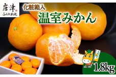 『先行予約』【6月下旬発送予定】唐津産 温室みかん 1.8kg 化粧箱 ハウスみかん ミカン 果物 フルーツ ギフト