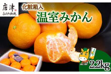 『先行予約』【6月下旬発送予定】唐津産 温室みかん 2.2kg 化粧箱 ハウスみかん ミカン 果物 フルーツ ギフト